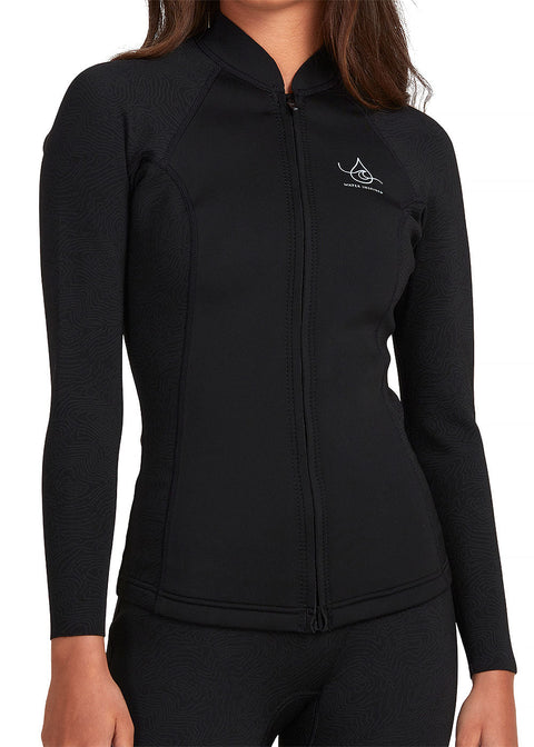 Xcel Ocean Ramsey Womens Axis 2/1mm Long Sleeve Front Zip Wetsuit Jacket