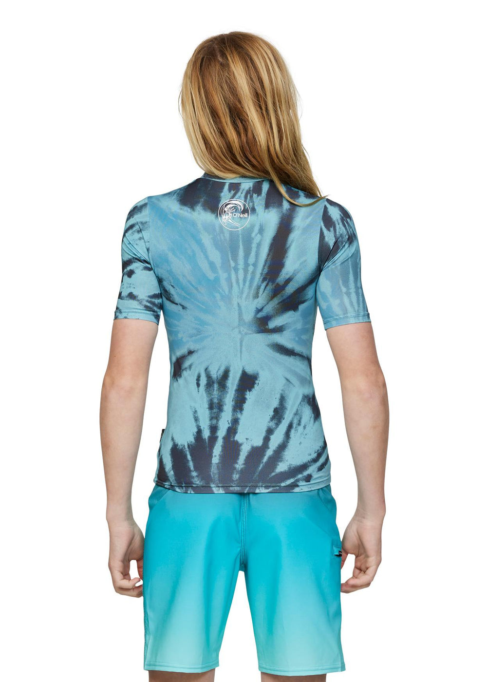 ONeill Boys Tie Dye SS UV Rash Vest