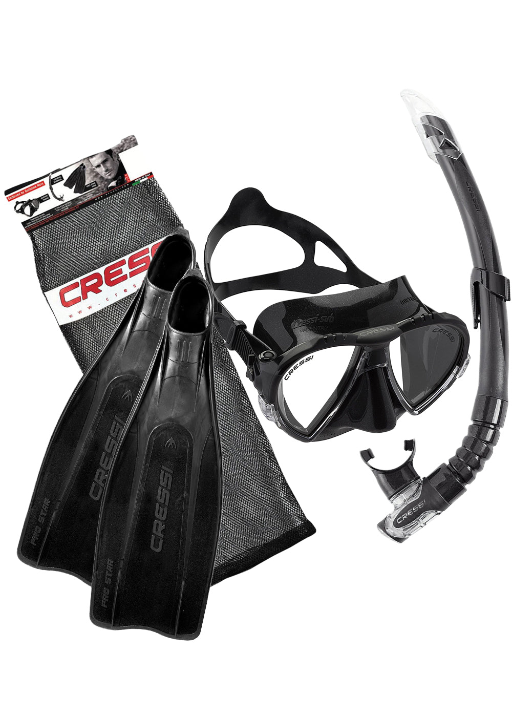 Pro Star Mask/Snorkel/Fin Set