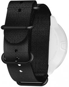 Suunto D5 Zulu Textile Strap (L) - Black/Black