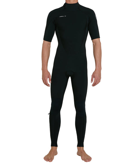 O'Neill Mens Defender 2mm Short Sleeve Back Zip Steamer Wetsuit