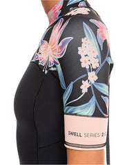 Roxy Womens 2.0mm Swell Series Short Sleeve Back Zip Spring Suit