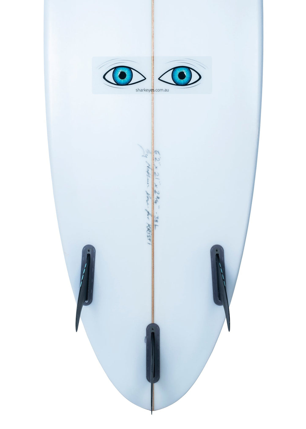 Shark Eyes Clear Sticker - Medium