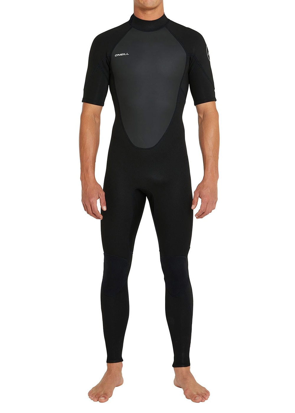 O'Neill Mens Reactor II 3/2mm Back Zip Short Sleeve Steamer Wetsuit