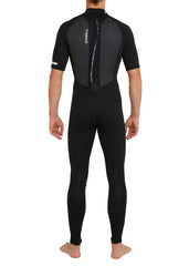 O'Neill Mens Reactor II 3/2mm Back Zip Short Sleeve Steamer Wetsuit