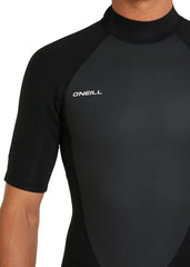 O'Neill Mens Reactor II 3/2mm Back Zip Short Sleeve Steamer Wetsuit