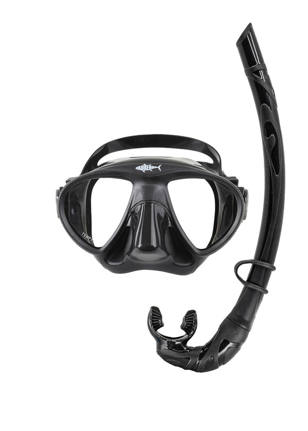 Snorkel Dive Set Snorkelling DVICE for adult Black L