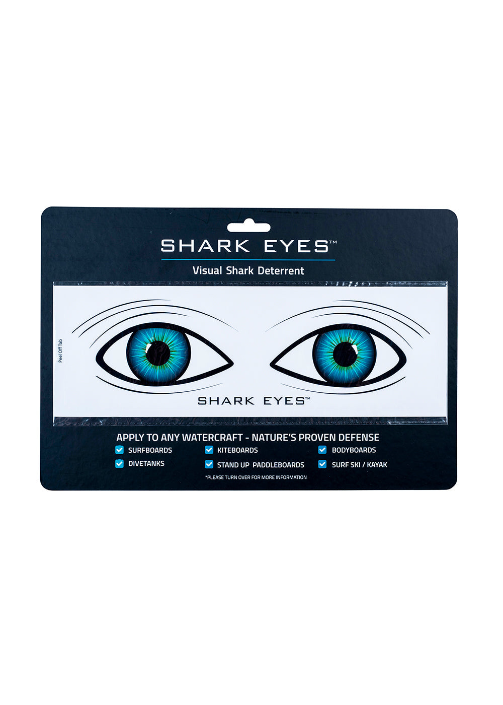 Shark Eyes Clear Sticker - Medium