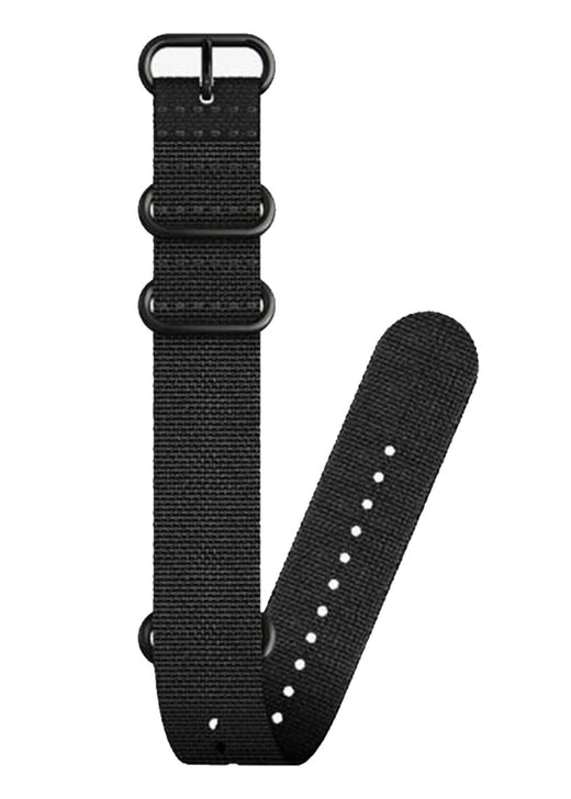 Suunto D5 Zulu textile Strap (L) - Black/Black