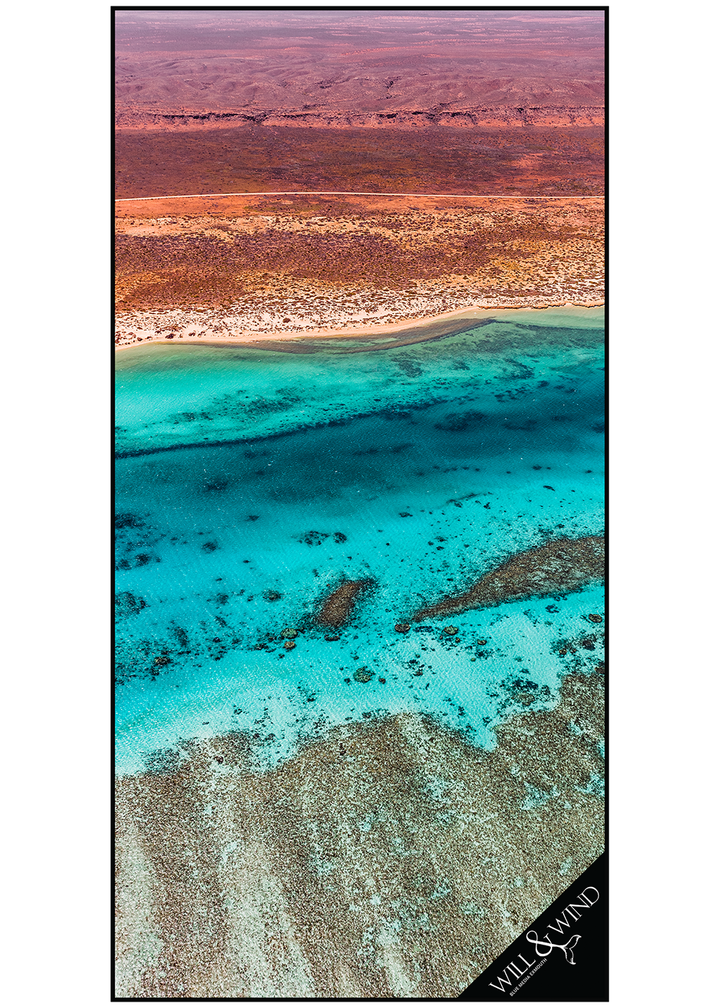 Will &amp; Wind Ningaloo From Above Microfiber Towel